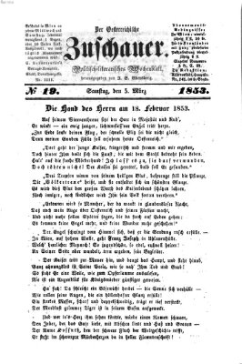 Österreichischer Zuschauer (Wiener Zuschauer) Samstag 5. März 1853