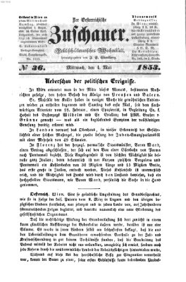 Österreichischer Zuschauer (Wiener Zuschauer) Mittwoch 4. Mai 1853