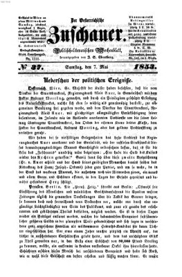 Österreichischer Zuschauer (Wiener Zuschauer) Samstag 7. Mai 1853