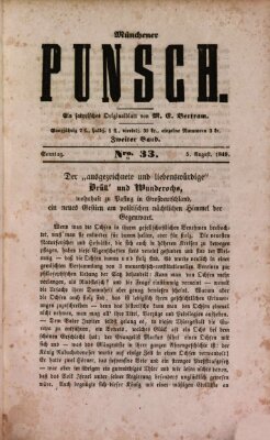 Münchener Punsch Sonntag 5. August 1849