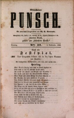 Münchener Punsch Sonntag 2. September 1849