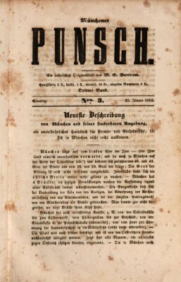 Münchener Punsch Sonntag 20. Januar 1850