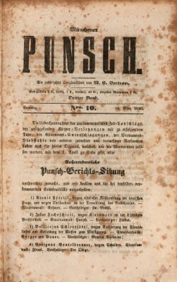 Münchener Punsch Sonntag 10. März 1850