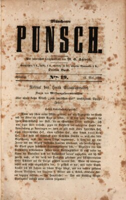 Münchener Punsch Sonntag 12. Mai 1850