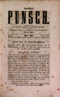 Münchener Punsch Sonntag 2. Juni 1850