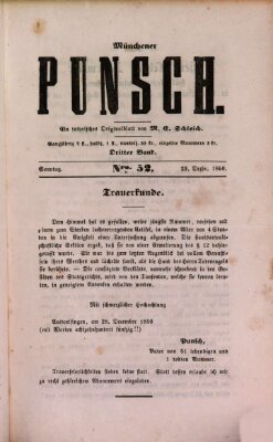 Münchener Punsch Montag 30. Dezember 1850