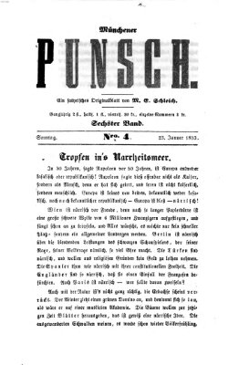 Münchener Punsch Sonntag 23. Januar 1853