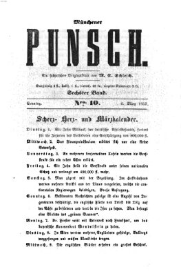 Münchener Punsch Sonntag 6. März 1853