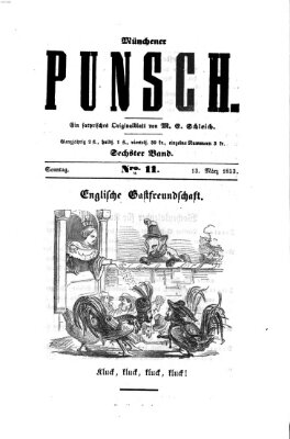 Münchener Punsch Sonntag 13. März 1853