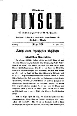 Münchener Punsch Sonntag 5. Juni 1853