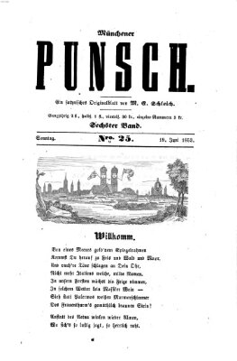 Münchener Punsch Sonntag 19. Juni 1853