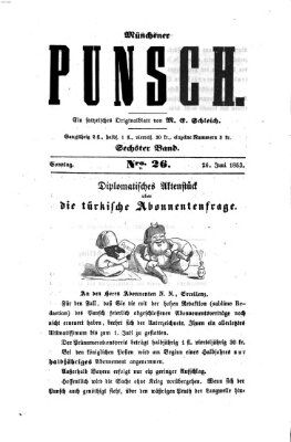 Münchener Punsch Sonntag 26. Juni 1853