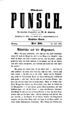 Münchener Punsch Sonntag 24. Juli 1853