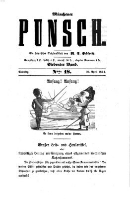 Münchener Punsch Sonntag 30. April 1854