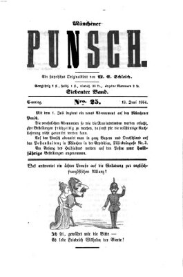 Münchener Punsch Sonntag 18. Juni 1854