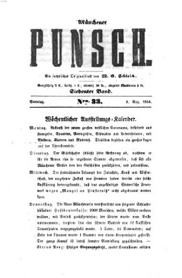 Münchener Punsch Sonntag 6. August 1854