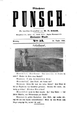 Münchener Punsch Sonntag 24. Dezember 1854