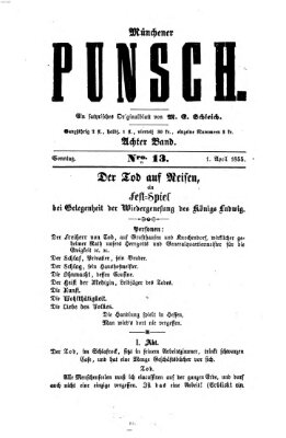 Münchener Punsch Sonntag 1. April 1855