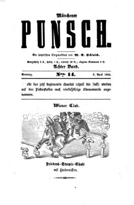 Münchener Punsch Sonntag 8. April 1855