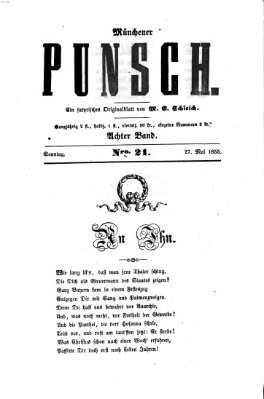 Münchener Punsch Sonntag 27. Mai 1855