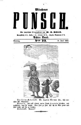 Münchener Punsch Sonntag 10. Juni 1855