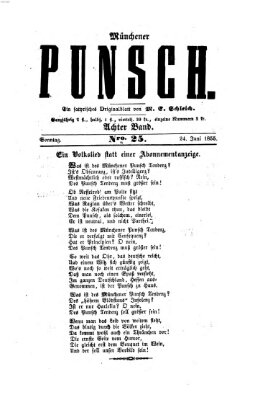 Münchener Punsch Sonntag 24. Juni 1855