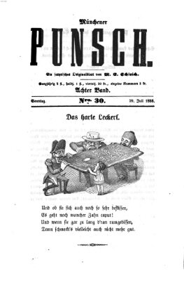 Münchener Punsch Sonntag 29. Juli 1855