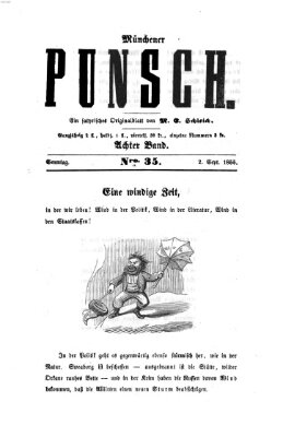 Münchener Punsch Sonntag 2. September 1855