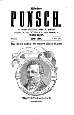 Münchener Punsch Sonntag 7. Oktober 1855
