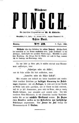 Münchener Punsch Sonntag 9. Dezember 1855