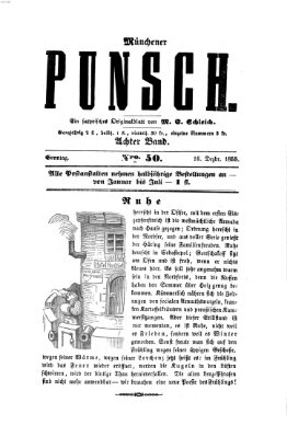 Münchener Punsch Sonntag 16. Dezember 1855