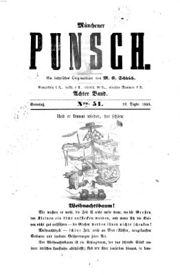 Münchener Punsch Sonntag 23. Dezember 1855