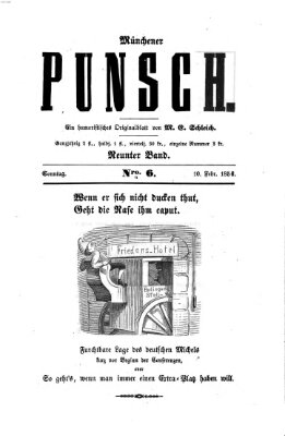 Münchener Punsch Sonntag 10. Februar 1856