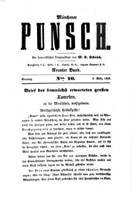 Münchener Punsch Sonntag 9. März 1856