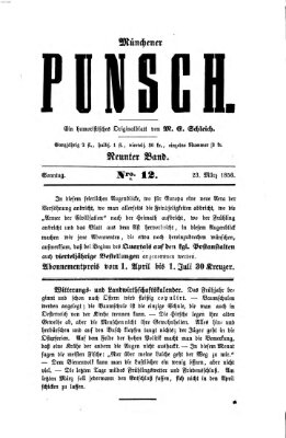 Münchener Punsch Sonntag 23. März 1856