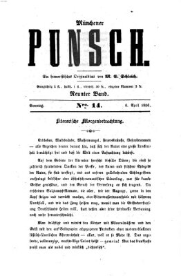 Münchener Punsch Sonntag 6. April 1856