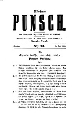 Münchener Punsch Sonntag 8. Juni 1856