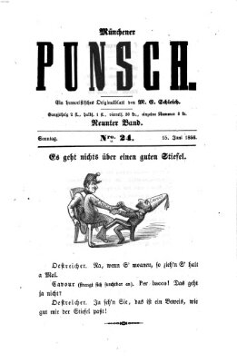 Münchener Punsch Sonntag 15. Juni 1856