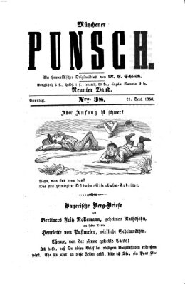 Münchener Punsch Sonntag 21. September 1856