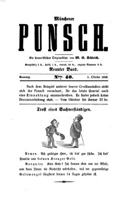 Münchener Punsch Sonntag 5. Oktober 1856