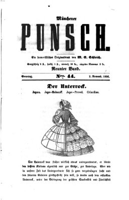 Münchener Punsch Sonntag 2. November 1856