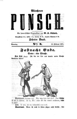 Münchener Punsch Sonntag 22. Februar 1857