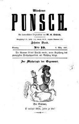 Münchener Punsch Sonntag 8. März 1857