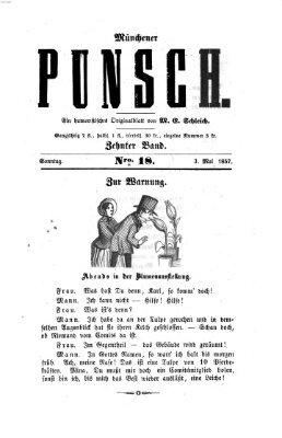 Münchener Punsch Sonntag 3. Mai 1857