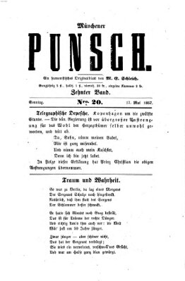 Münchener Punsch Sonntag 17. Mai 1857