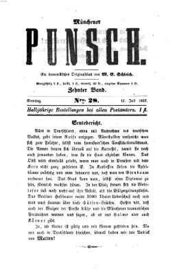 Münchener Punsch Sonntag 12. Juli 1857