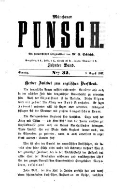 Münchener Punsch Sonntag 9. August 1857