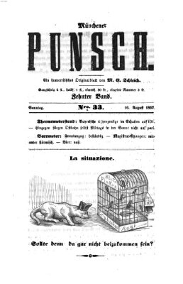 Münchener Punsch Sonntag 16. August 1857