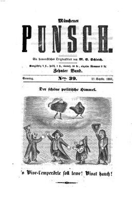 Münchener Punsch Sonntag 27. September 1857