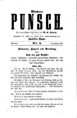 Münchener Punsch Sonntag 30. Januar 1859